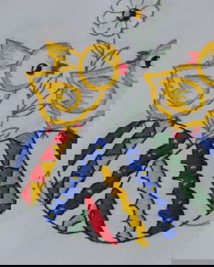 Napron cu broderie rustica