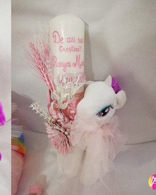 Lumanare Botez Unicorn