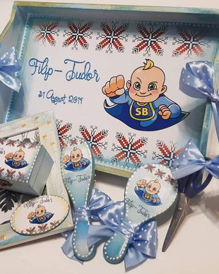 Set pentru mot / prima aniversare cu tema traditionala / Superbaby
