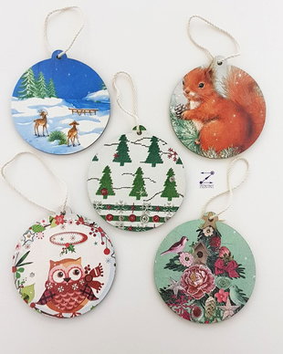 Globuri animale, set globuri brad, set ornamente Craciun, decoratiuni brad animale