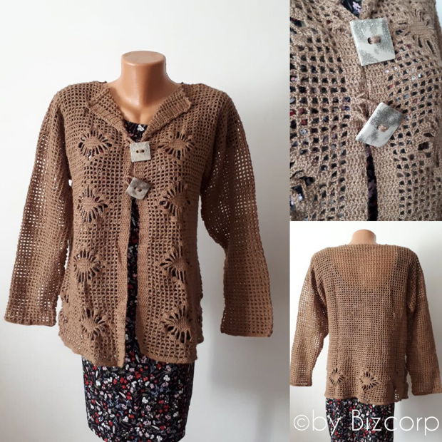 Cardigan crosetat dama, L - VANDUT