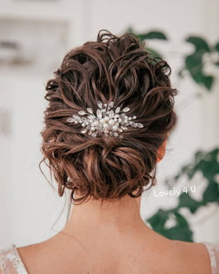 Yca *Accesoriu  mireasa , Diadema mireasa cu perle și cristale