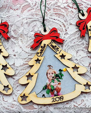 Ornamente CRACIUN Personalizate cu POZA