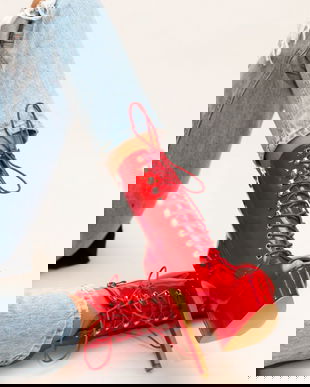 Botine Raxing Rosii 2