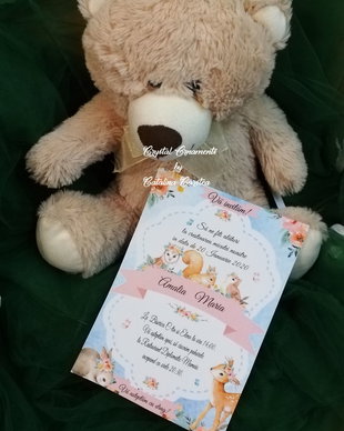 Invitatie botez tematica jungle