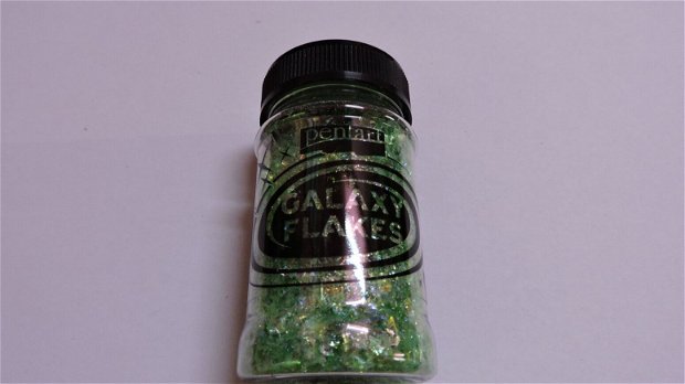 Fulgi decorative Galaxy Flakes- Eatrh green