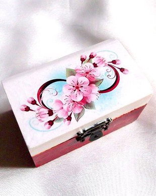 Cutie lemn decorata 35272