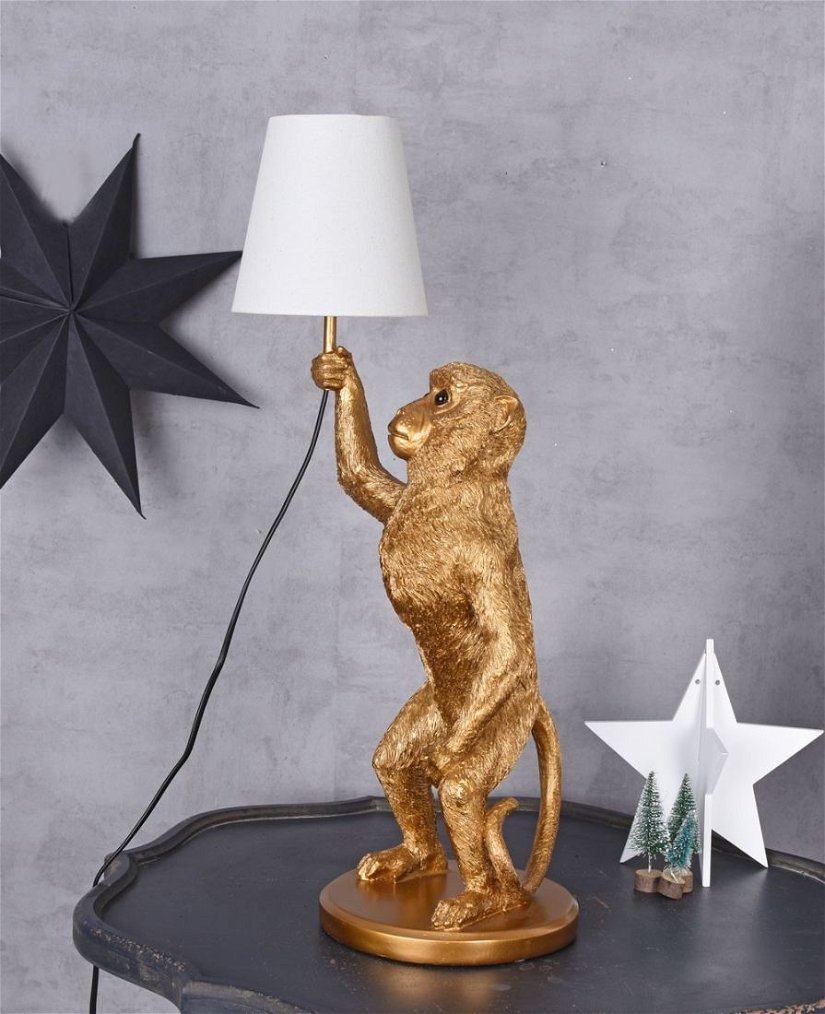 Lampa de masa  cu o maimuta