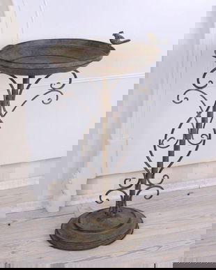 Suport pentru ghiveci din fier forjat antik brown