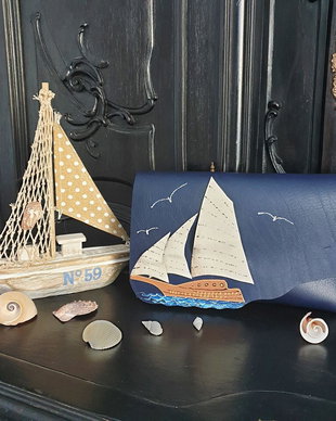 plic handmade unicat - Blue Lagoon