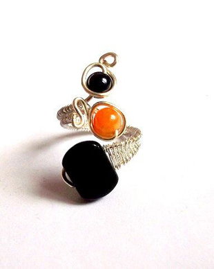 inel  cu agate si onix 35325