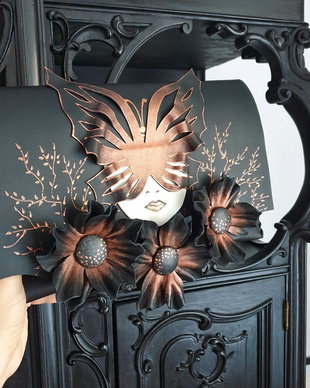 plic handmade unicat - Dark Mysterious Girl