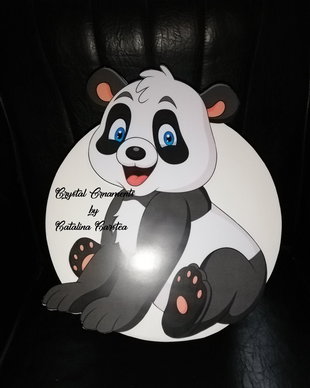 Cutie de dar/ Cutie de bani/ botez / Ursuletul Panda