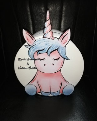 Cutie de dar botez / Cutie de bani botez  / unicorn