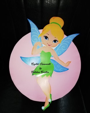 Cutie de dar botez / cutie de bani botez / Clopotica / Tinkerbell