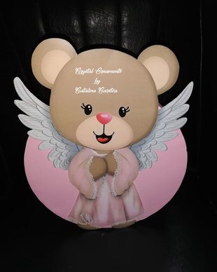 Cutie de dar botez ursulet ingeras