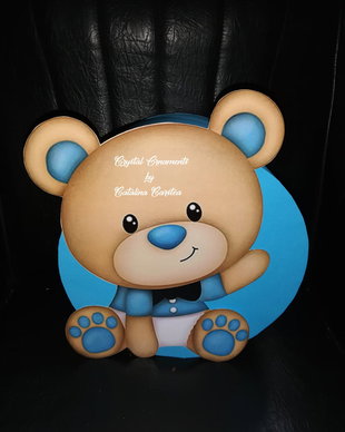 Cutie de dar botez / Cutie de bani botez Ursulet