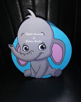 Cutie de dar botez / Cutie de bani botez / Elefantel