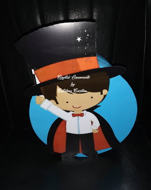 Cutie de dar botez / cutie de bani botez magician