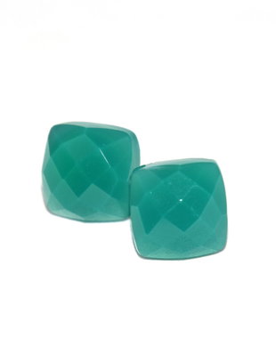 Cercei onix verde si argint 925