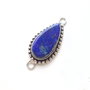 Link Lapis Lazuli in rama argintata