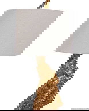 Lampa de masa cu un elefant auriu