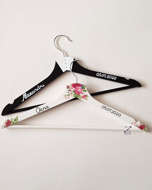 Umerase miri cu flori roz, umerase miri trandafiri, umerase miri personalizate, umerase nunta cu nume