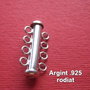 Inchizatoare 4 randuri din argint .925 rodiat aprox 6x11.5x25.5 mm