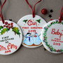 Ornament de Craciun, din Portelan, Personalizat