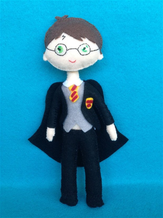 Hermione, papusa handmade din fetru, Harry Potter