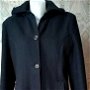 palton negru stofa de lana , lungime maxi , Conftex M , 50