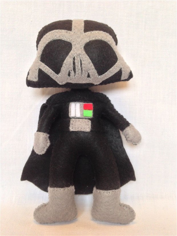Darth Vader, Star Wars, papusa handmade din fetru