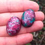 Cabochon ruby in fuchsite