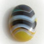 Cabochon agata dungata aprox 38.5x28.5x9 mm