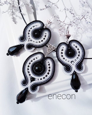 Set soutache onix