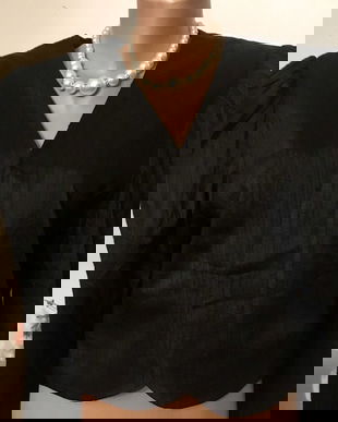 Bolero shantung natural , umeri supradimensionati