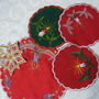 Set 4 mileuri brodate Craciun