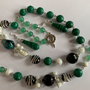 EMERALD TEAR-colier,bratara și cercei