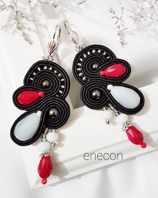 Cercei statement soutache