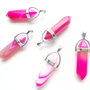 Pendulum  agat  magenta - 1 buc