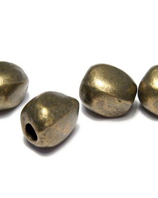 Margele din metal, bronz, 10x9.5 mm