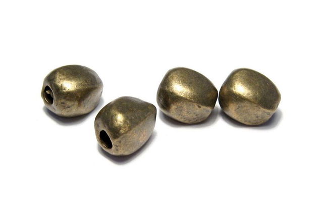 Margele din metal, bronz, 10x9.5 mm