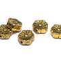 Margele din metal, auriu antichizat, 8.5x7 mm
