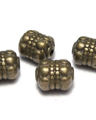 Margele din metal, bronz, 8x6.5 mm