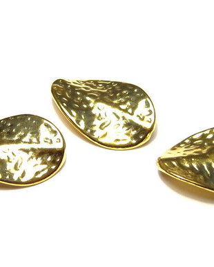 Margele din metal, auriu, 27.5x18 mm