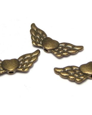 Margele din metal, bronz, 9x22 mm