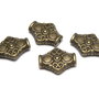Margele din metal, bronz, 15x12.5 mm
