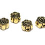 Margele din metal, auriu antichizat, 4.5x3 mm