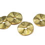 Margele din metal, aurii, 13 mm