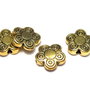 Margele din metal, auriu antichizat, 10x3 mm